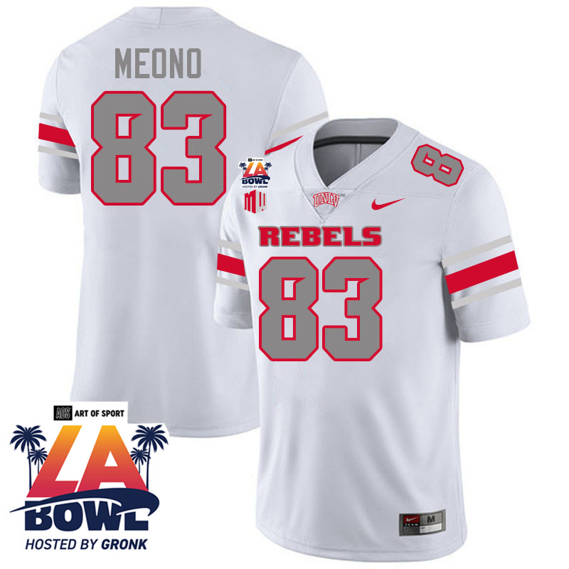 Andre Meono LA Bowl Jersey,UNLV Rebels 2024 LA Bowl Jersey-White